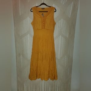 J Gee Boho Mustard Dress